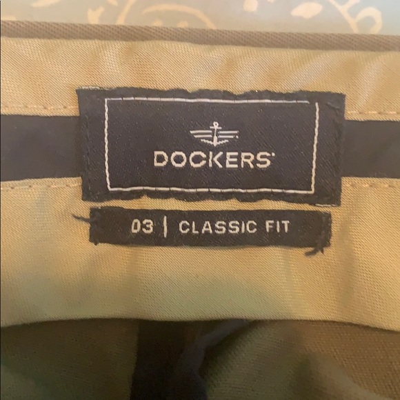 Dockers Dark Kaki Trousers - Size 34 x 30 - Picture 3 of 5